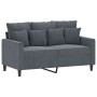 Juego de sofás con cojines 2 piezas terciopelo gris oscuro de , Sofás - Ref: Foro24-3201721, Precio: 463,65 €, Descuento: %