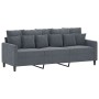 Juego de sofás con cojines 2 piezas terciopelo gris oscuro de , Sofás - Ref: Foro24-3201721, Precio: 463,65 €, Descuento: %