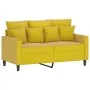 Juego de sofás con cojines 3 piezas terciopelo amarillo de , Sofás - Ref: Foro24-3201716, Precio: 434,23 €, Descuento: %