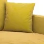 Juego de sofás con cojines 3 piezas terciopelo amarillo de , Sofás - Ref: Foro24-3201716, Precio: 434,23 €, Descuento: %