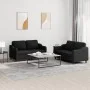 Juego de sofás con cojines 2 piezas tela negro de , Sofás - Ref: Foro24-3201806, Precio: 407,83 €, Descuento: %