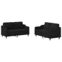 Juego de sofás con cojines 2 piezas tela negro de , Sofás - Ref: Foro24-3201806, Precio: 407,83 €, Descuento: %