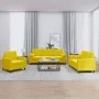 Juego de sofás con cojines 3 piezas terciopelo amarillo de , Sofás - Ref: Foro24-3201960, Precio: 691,78 €, Descuento: %
