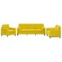 Juego de sofás con cojines 3 piezas terciopelo amarillo de , Sofás - Ref: Foro24-3201960, Precio: 691,78 €, Descuento: %