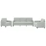 Juego de sofás 3 piezas terciopelo gris claro de , Sofás - Ref: Foro24-3201934, Precio: 562,17 €, Descuento: %