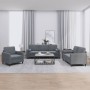 Juego de sofás con cojines 3 piezas terciopelo gris oscuro de , Sofás - Ref: Foro24-3201955, Precio: 629,39 €, Descuento: %