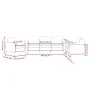 Dreiteilige Sofagarnitur aus braunem Samt von , Sofas - Ref: Foro24-3201941, Preis: 612,30 €, Rabatt: %