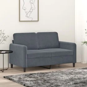Dark gray velvet 2-seater sofa 120 cm by , Sofas - Ref: Foro24-359433, Price: 202,65 €, Discount: %