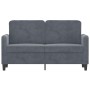 Sofá de 2 plazas de terciopelo gris oscuro 120 cm de , Sofás - Ref: Foro24-359433, Precio: 189,66 €, Descuento: %