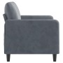 Sofá de 2 plazas de terciopelo gris oscuro 120 cm de , Sofás - Ref: Foro24-359433, Precio: 189,66 €, Descuento: %