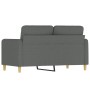 Sofá de 2 plazas de tela gris oscuro 120 cm de , Sofás - Ref: Foro24-359471, Precio: 238,58 €, Descuento: %