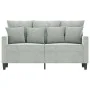 2-Sitzer-Sofa aus hellgrauem Samt, 120 cm von , Sofas - Ref: Foro24-359293, Preis: 247,80 €, Rabatt: %