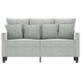 Sofá de 2 plazas de terciopelo gris claro 120 cm de , Sofás - Ref: Foro24-359293, Precio: 198,29 €, Descuento: %