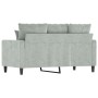 Sofá de 2 plazas de terciopelo gris claro 120 cm de , Sofás - Ref: Foro24-359293, Precio: 198,29 €, Descuento: %
