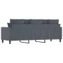 Sofá de 3 plazas terciopelo gris oscuro 180 cm de , Sofás - Ref: Foro24-359314, Precio: 254,40 €, Descuento: %