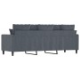 Sofá de 3 plazas terciopelo gris oscuro 180 cm de , Sofás - Ref: Foro24-359314, Precio: 242,10 €, Descuento: %