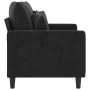 Sofá de 2 plazas terciopelo negro 120 cm de , Sofás - Ref: Foro24-359298, Precio: 232,07 €, Descuento: %
