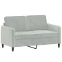 Light gray velvet 2-piece sofa set by , Sofas - Ref: Foro24-3201974, Price: 342,74 €, Discount: %