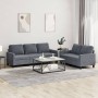Juego de sofás con cojines 2 piezas terciopelo gris oscuro de , Sofás - Ref: Foro24-3201517, Precio: 477,48 €, Descuento: %