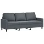 Zweiteilige Sofagarnitur aus dunkelgrauem Samt mit Kissen von , Sofas - Ref: Foro24-3201517, Preis: 497,39 €, Rabatt: %