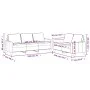 Zweiteilige Sofagarnitur aus dunkelgrauem Samt mit Kissen von , Sofas - Ref: Foro24-3201517, Preis: 497,39 €, Rabatt: %