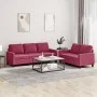 Juego de sofás con cojines 2 piezas terciopelo rojo tinto de , Sofás - Ref: Foro24-3201520, Precio: 430,14 €, Descuento: %