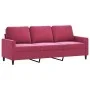 Juego de sofás con cojines 2 piezas terciopelo rojo tinto de , Sofás - Ref: Foro24-3201520, Precio: 430,14 €, Descuento: %