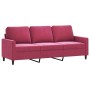 Juego de sofás con cojines 2 piezas terciopelo rojo tinto de , Sofás - Ref: Foro24-3201520, Precio: 444,78 €, Descuento: %