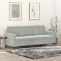 Sofá de 3 plazas terciopelo gris claro 180 cm de , Sofás - Ref: Foro24-359452, Precio: 242,29 €, Descuento: %