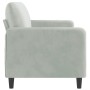 Sofá de 3 plazas terciopelo gris claro 180 cm de , Sofás - Ref: Foro24-359452, Precio: 242,29 €, Descuento: %