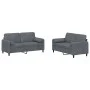 Juego de sofás con cojines 2 piezas terciopelo gris oscuro de , Sofás - Ref: Foro24-3201995, Precio: 412,28 €, Descuento: %