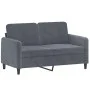 Juego de sofás con cojines 2 piezas terciopelo gris oscuro de , Sofás - Ref: Foro24-3201995, Precio: 412,28 €, Descuento: %