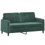 Juego de sofás 2 piezas terciopelo verde oscuro de , Sofás - Ref: Foro24-3201976, Precio: 465,31 €, Descuento: %