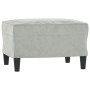 Juego de sofás 3 piezas terciopelo gris claro de , Sofás - Ref: Foro24-3202024, Precio: 469,42 €, Descuento: %