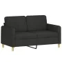 Juego de sofás con cojines 3 piezas tela negro de , Sofás - Ref: Foro24-3202114, Precio: 511,60 €, Descuento: %