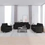 Sofagarnitur mit Kissen 3-teilig aus schwarzem Stoff von , Sofas - Ref: Foro24-3202058, Preis: 728,65 €, Rabatt: %