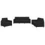 Juego de sofás con cojines 3 piezas tela negro de , Sofás - Ref: Foro24-3202058, Precio: 728,65 €, Descuento: %