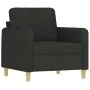 Juego de sofás con cojines 3 piezas tela negro de , Sofás - Ref: Foro24-3202058, Precio: 728,65 €, Descuento: %