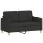 Juego de sofás con cojines 3 piezas tela negro de , Sofás - Ref: Foro24-3202058, Precio: 728,65 €, Descuento: %