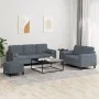 Juego de sofás con cojines 3 piezas terciopelo gris oscuro de , Sofás - Ref: Foro24-3202045, Precio: 535,05 €, Descuento: %