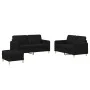 Juego de sofás con cojines 3 piezas tela negro de , Sofás - Ref: Foro24-3202098, Precio: 487,01 €, Descuento: %