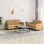 Brown velvet 2-piece sofa set by , Sofas - Ref: Foro24-3201981, Price: 413,18 €, Discount: %