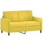 Juego de sofás 3 piezas terciopelo amarillo de , Sofás - Ref: Foro24-3202030, Precio: 553,12 €, Descuento: %
