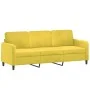 Juego de sofás 3 piezas terciopelo amarillo de , Sofás - Ref: Foro24-3202030, Precio: 553,12 €, Descuento: %