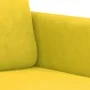 Juego de sofás 3 piezas terciopelo amarillo de , Sofás - Ref: Foro24-3202030, Precio: 553,12 €, Descuento: %