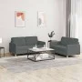 Juego de sofás con cojines 2 piezas tela gris oscuro de , Sofás - Ref: Foro24-3202087, Precio: 426,68 €, Descuento: %