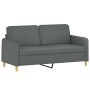 Juego de sofás con cojines 2 piezas tela gris oscuro de , Sofás - Ref: Foro24-3202087, Precio: 433,95 €, Descuento: %