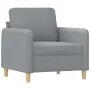 Juego de sofás con cojines 3 piezas tela gris claro de , Sofás - Ref: Foro24-3202070, Precio: 614,22 €, Descuento: %