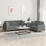 Sofa set with cushions 2 pieces dark gray fabric by , Sofas - Ref: Foro24-3202135, Price: 509,41 €, Discount: %