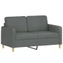 Sofa set with cushions 2 pieces dark gray fabric by , Sofas - Ref: Foro24-3202135, Price: 509,41 €, Discount: %